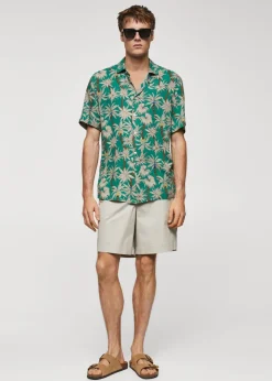 MANGO Koszule*Koszula z krótkim rękawem z hawajskim wzorem
