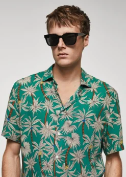 MANGO Koszule*Koszula z krótkim rękawem z hawajskim wzorem