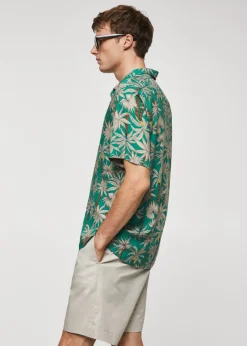 MANGO Koszule*Koszula z krótkim rękawem z hawajskim wzorem