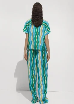 MANGO Koszule I Bluzki*Koszula z krótkimi rękawami i wzorem