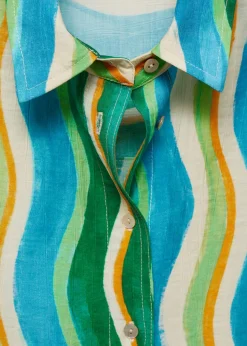 MANGO Koszule I Bluzki*Koszula z krótkimi rękawami i wzorem