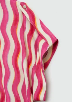 MANGO Koszule I Bluzki*Koszula z krótkimi rękawami i wzorem