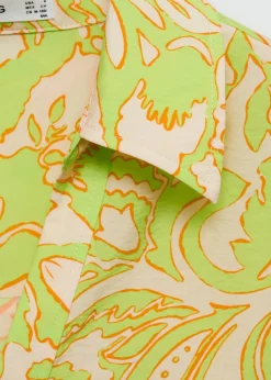 MANGO Koszule I Bluzki*Koszula z krótkimi rękawami i wzorem