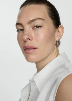 MANGO Koszule I Bluzki*Koszula z lyocellu bez rękawów