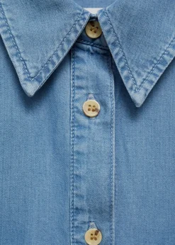 MANGO Koszule I Bluzki*Koszula z lyocellu bez rękawów