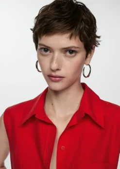 MANGO Koszule I Bluzki*Koszula z lyocellu bez rękawów