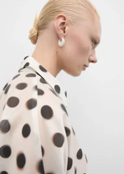 MANGO Koszule I Bluzki*Koszula z lyocellu w groszki