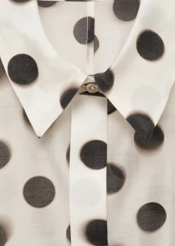MANGO Koszule I Bluzki*Koszula z lyocellu w groszki