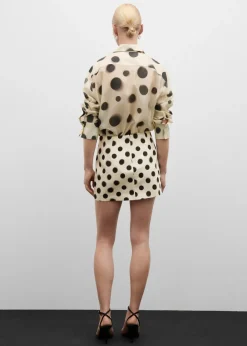 MANGO Koszule I Bluzki*Koszula z lyocellu w groszki