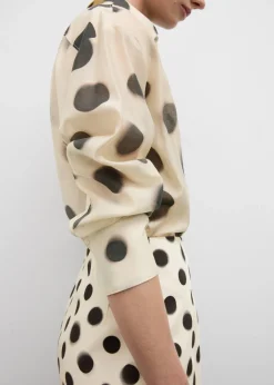 MANGO Koszule I Bluzki*Koszula z lyocellu w groszki