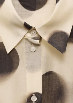 MANGO Koszule I Bluzki*Koszula z lyocellu w groszki