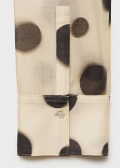 MANGO Koszule I Bluzki*Koszula z lyocellu w groszki