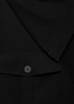 MANGO Koszule I Bluzki*Koszula z lyocellu z asymetrycznym kołnierzykiem