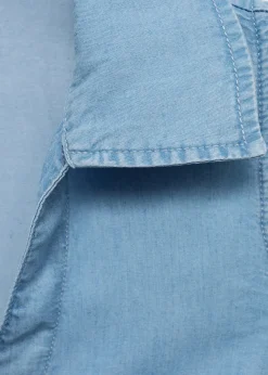 MANGO Koszule I Bluzki*Koszula z lyocellu z częściowym zapięciem