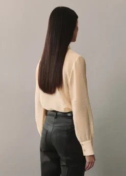 MANGO Koszule I Bluzki*Koszula z lyocellu z falbanką