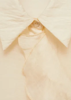 MANGO Koszule I Bluzki*Koszula z lyocellu z falbanką