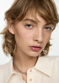 MANGO Koszule I Bluzki*Koszula z lyocellu z krótkim rękawem