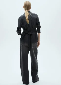 MANGO Koszule I Bluzki*Koszula z lyocellu z wiązaniem