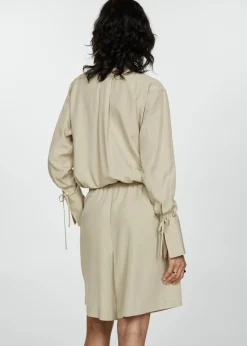 MANGO Koszule I Bluzki*Koszula z lyocellu z wiązaniem