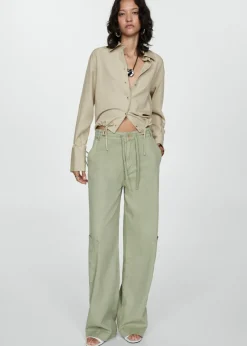 MANGO Koszule I Bluzki*Koszula z lyocellu z wiązaniem