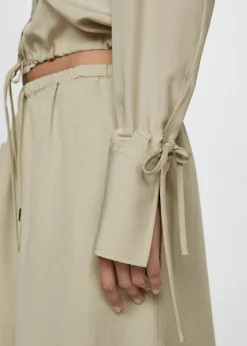 MANGO Koszule I Bluzki*Koszula z lyocellu z wiązaniem