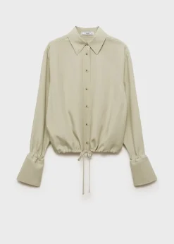 MANGO Koszule I Bluzki*Koszula z lyocellu z wiązaniem