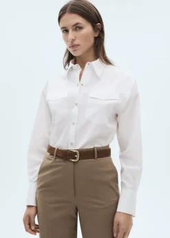 MANGO Koszule I Bluzki*Koszula z metalowymi detalami