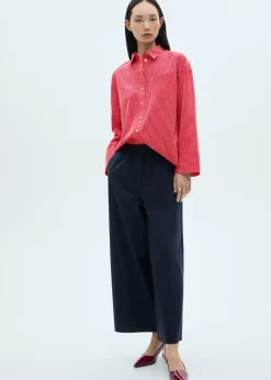 MANGO Koszule I Bluzki*Koszula z mieszanki bawełny w paski