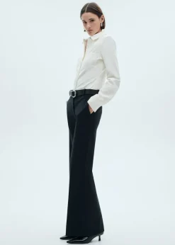 MANGO Koszule I Bluzki*Koszula z mikrosztruksu z kieszeniami