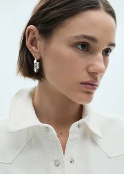 MANGO Koszule I Bluzki*Koszula z mikrosztruksu z kieszeniami