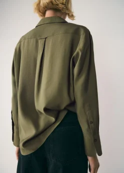 MANGO Koszule I Bluzki*Koszula z modalu z kieszenią