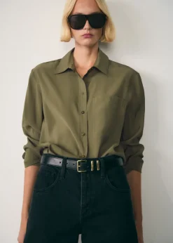 MANGO Koszule I Bluzki*Koszula z modalu z kieszenią