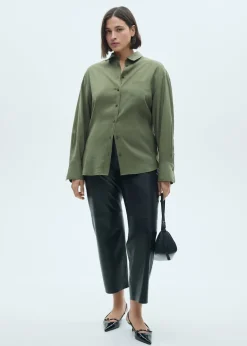 MANGO Koszule I Bluzki*Koszula z modalu z kieszenią