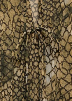 MANGO Koszule I Bluzki*Koszula z nadrukiem i bufiastymi rękawami