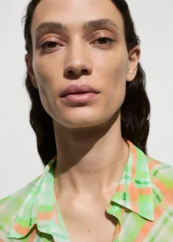 MANGO Koszule I Bluzki*Koszula z nadrukiem w kratę