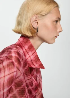 MANGO Koszule I Bluzki*Koszula z nadrukiem w kratę