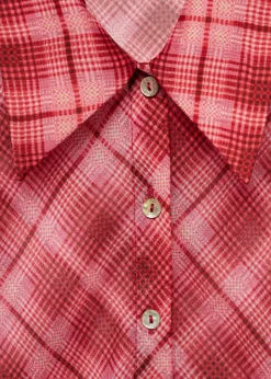 MANGO Koszule I Bluzki*Koszula z nadrukiem w kratę