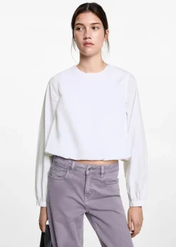 MANGO Koszule I Bluzki*Koszula z popeliny o bufiastym kroju