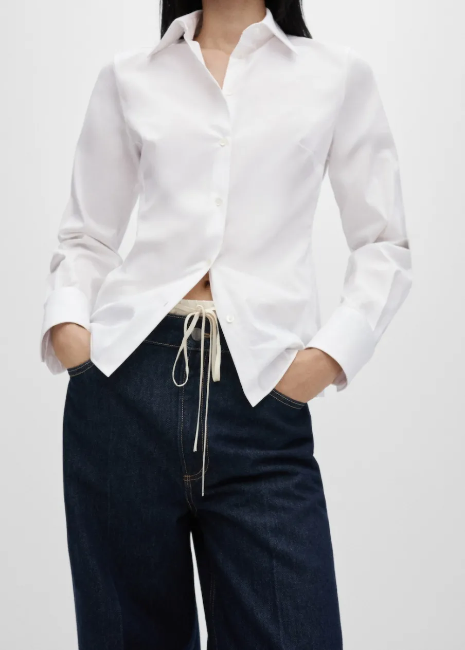 MANGO Koszule I Bluzki*Koszula z popeliny o taliowanym kroju