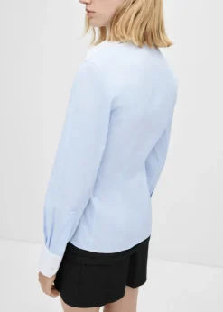 MANGO Koszule I Bluzki*Koszula z popeliny z kontrastowymi elementami