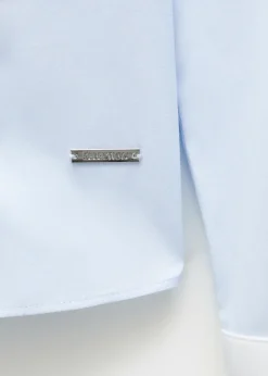 MANGO Koszule I Bluzki*Koszula z popeliny z kontrastowymi elementami