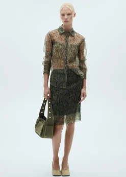 MANGO Koszule I Bluzki*Koszula z półprzezroczystej organzy ze zwierzęcym wzorem