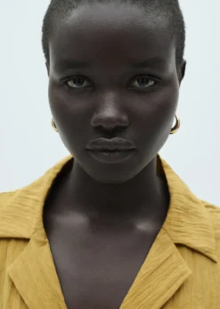 MANGO Koszule I Bluzki*Koszula z teksturą i kieszenią