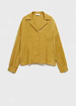 MANGO Koszule I Bluzki*Koszula z teksturą i kieszenią
