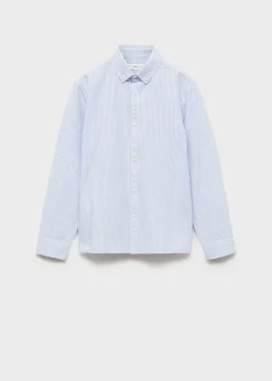 Dzieci MANGO Koszule*Koszula z tkaniny oxford z 100% bawełny w paski