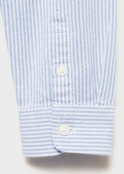 Dzieci MANGO Koszule*Koszula z tkaniny oxford z 100% bawełny w paski