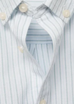 Dzieci MANGO Koszule*Koszula z tkaniny oxford z 100% bawełny w paski