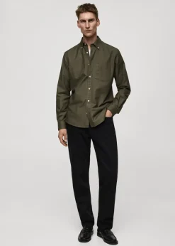 MANGO Koszule*Koszula z tkaniny oxford z 100% bawełny
