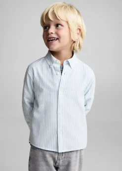 Dzieci MANGO Koszule*Koszula z tkaniny oxford z 100% bawełny w paski