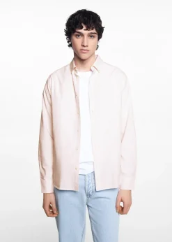 MANGO Koszule I Bluzki|Koszule*Koszula z tkaniny Oxford w paski unisex